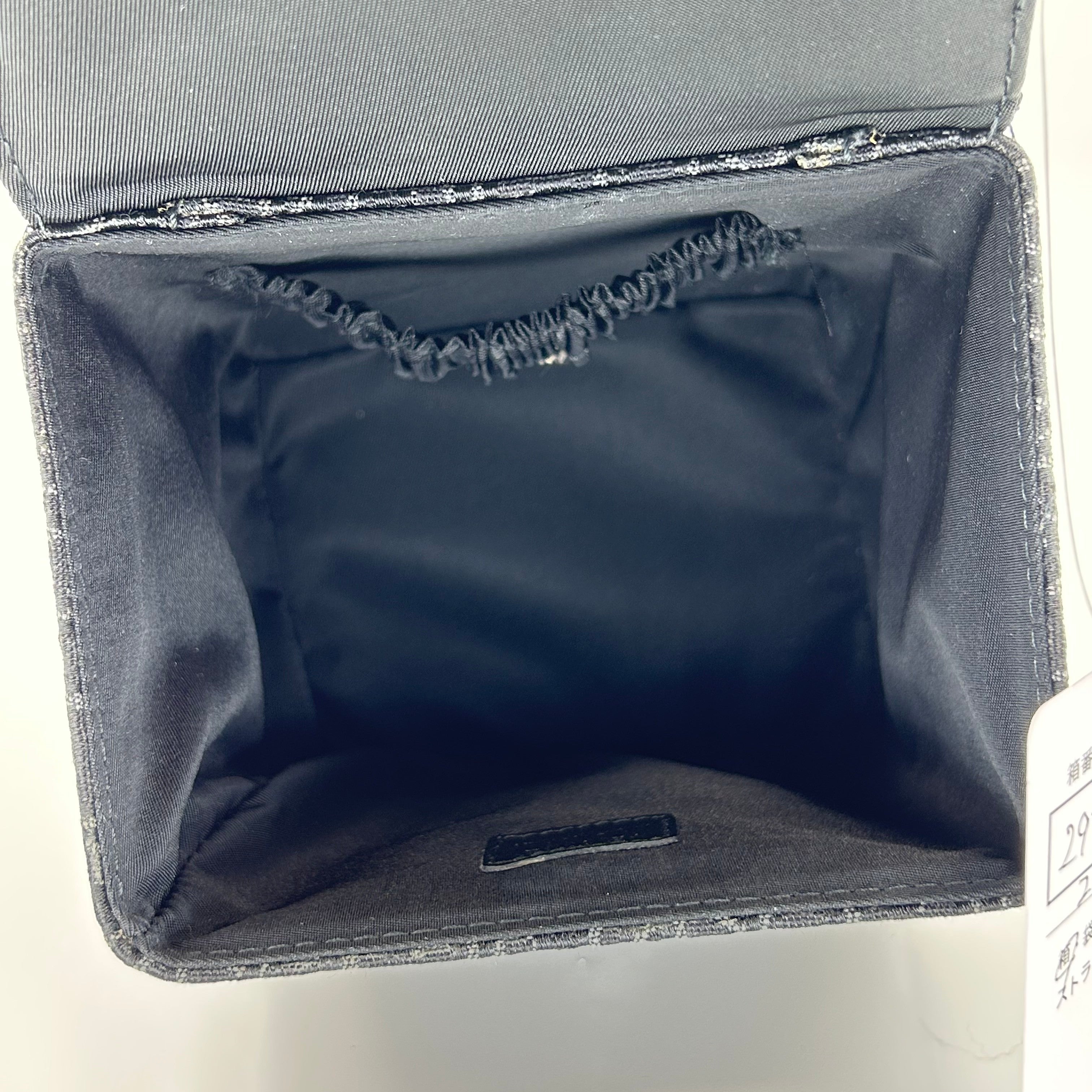 Christian Dior Trotter Monogram Vanity Bag Black Canvas Top Handle Bag Vintage