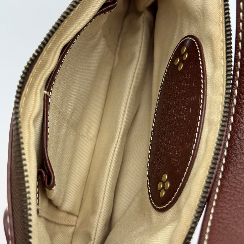 CELINE C Macadam Canvas Shoulder Bag Pink