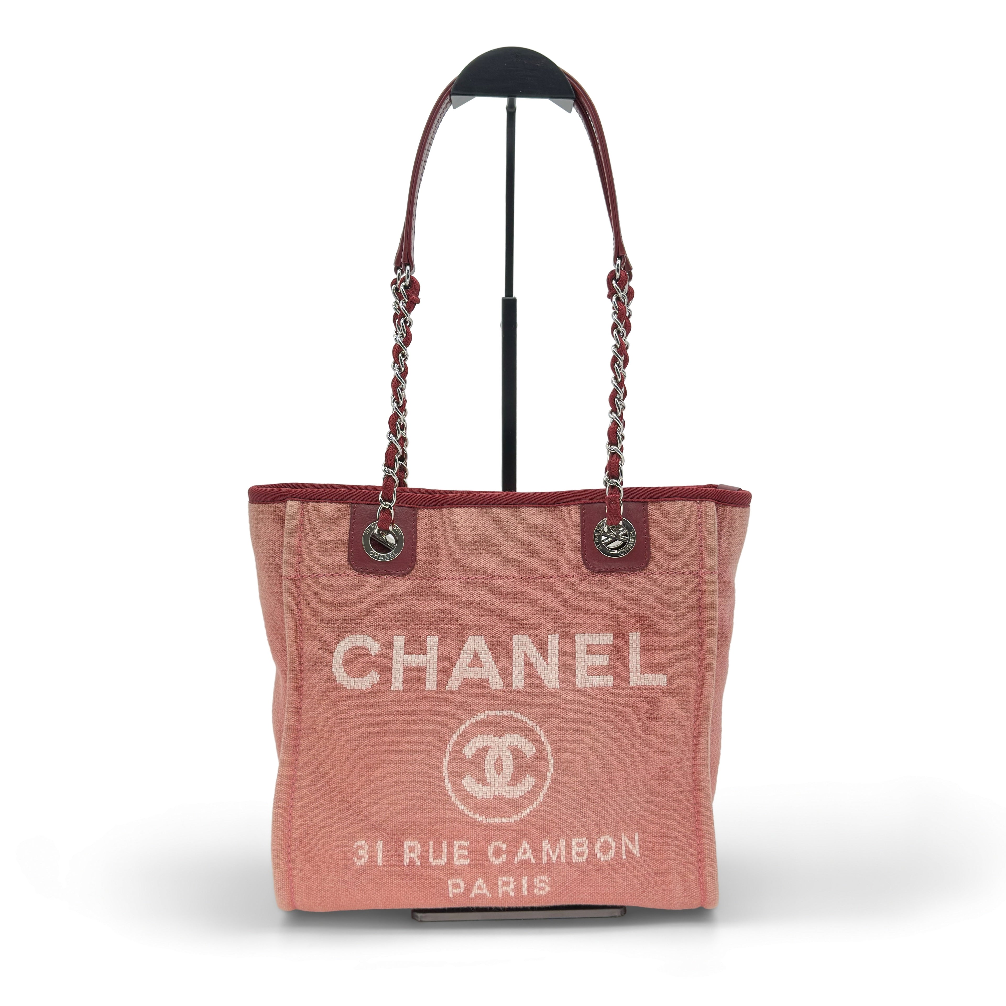 Chanel Deauville Mini Canvas Dusty Rose