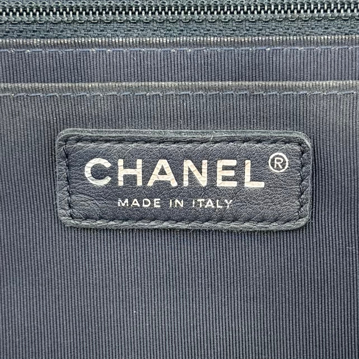 Chanel Matelasse Lambskin Single Flap Double Chain Bag Navy Blue Gunmetal Fittings 21XXXXXX