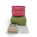 Gucci Pink GG Quilted Leather Matelassè Mini Top Handle Bag