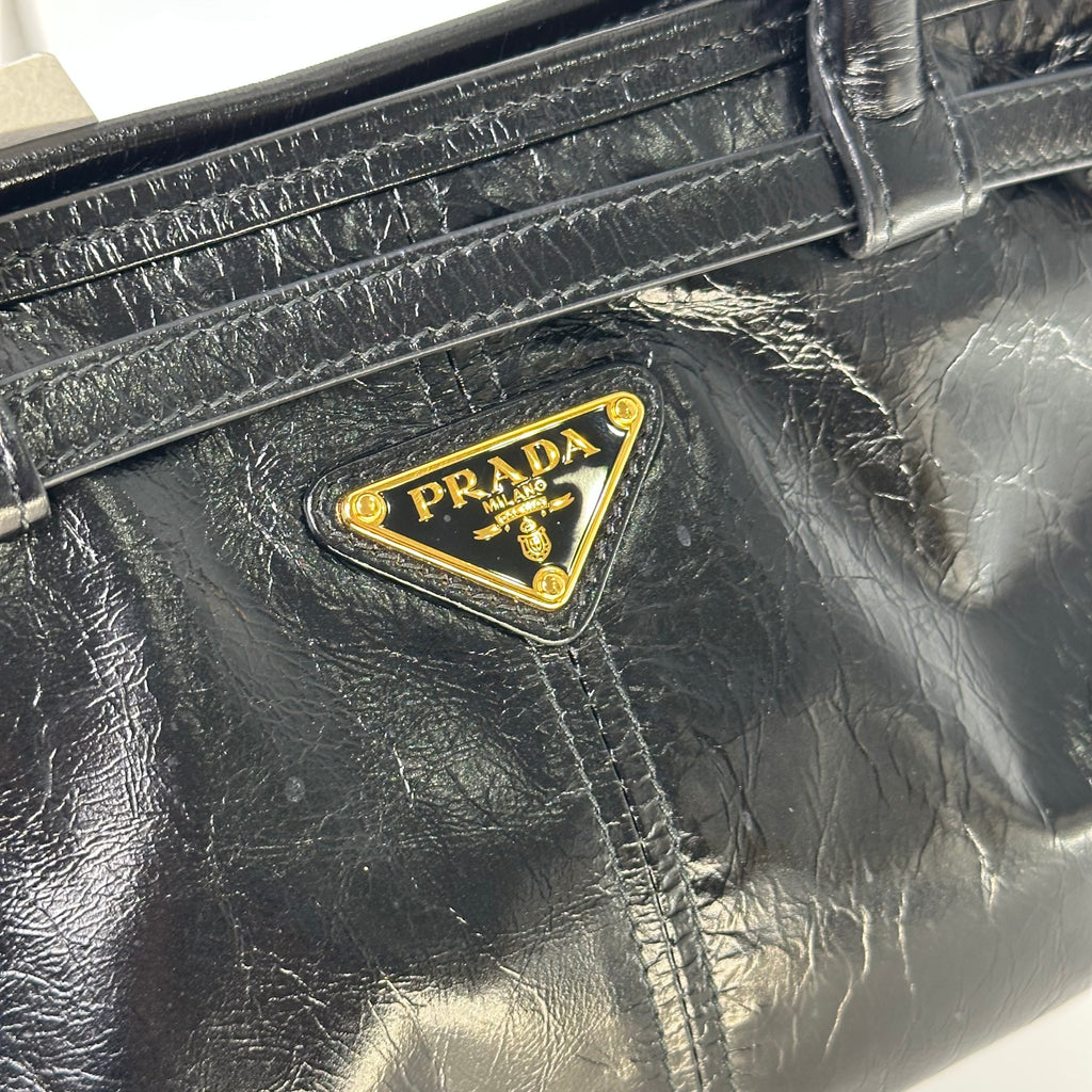 Prada Bonnie Calfskin Leather Handbag Shoulder Bag Crossbody Medium