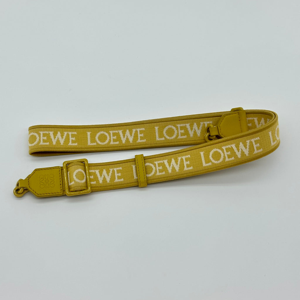 LOEWE Flamenco Clutch Leather Shoulder Bag with Anagram Strap