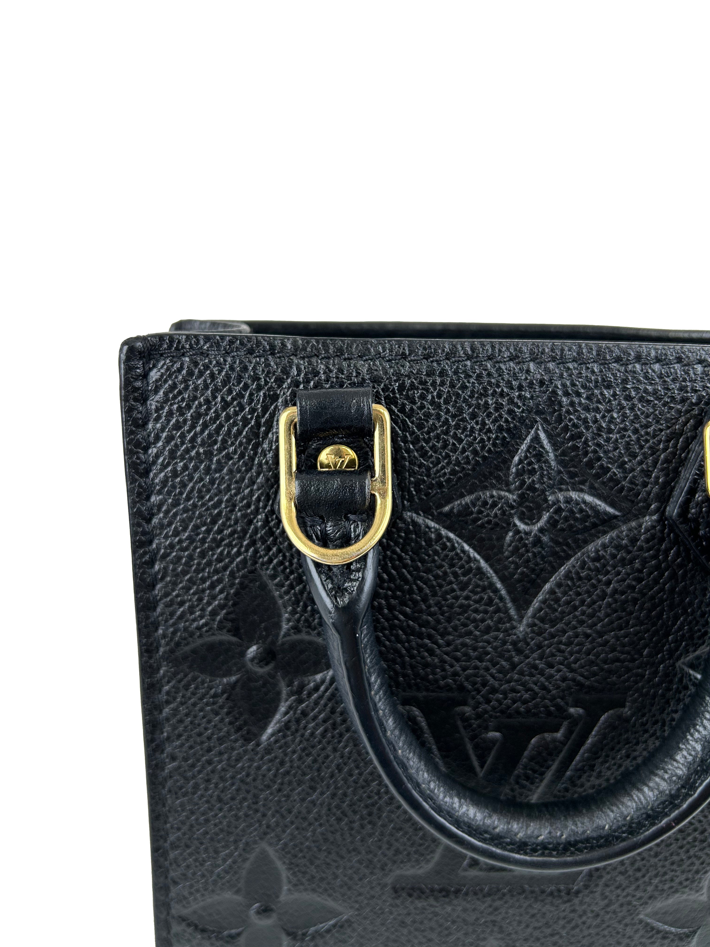 루이비통 Petite Sac Plat 모노그램 Empreinte 미니 핸드백 숄더백 M81417 RFID