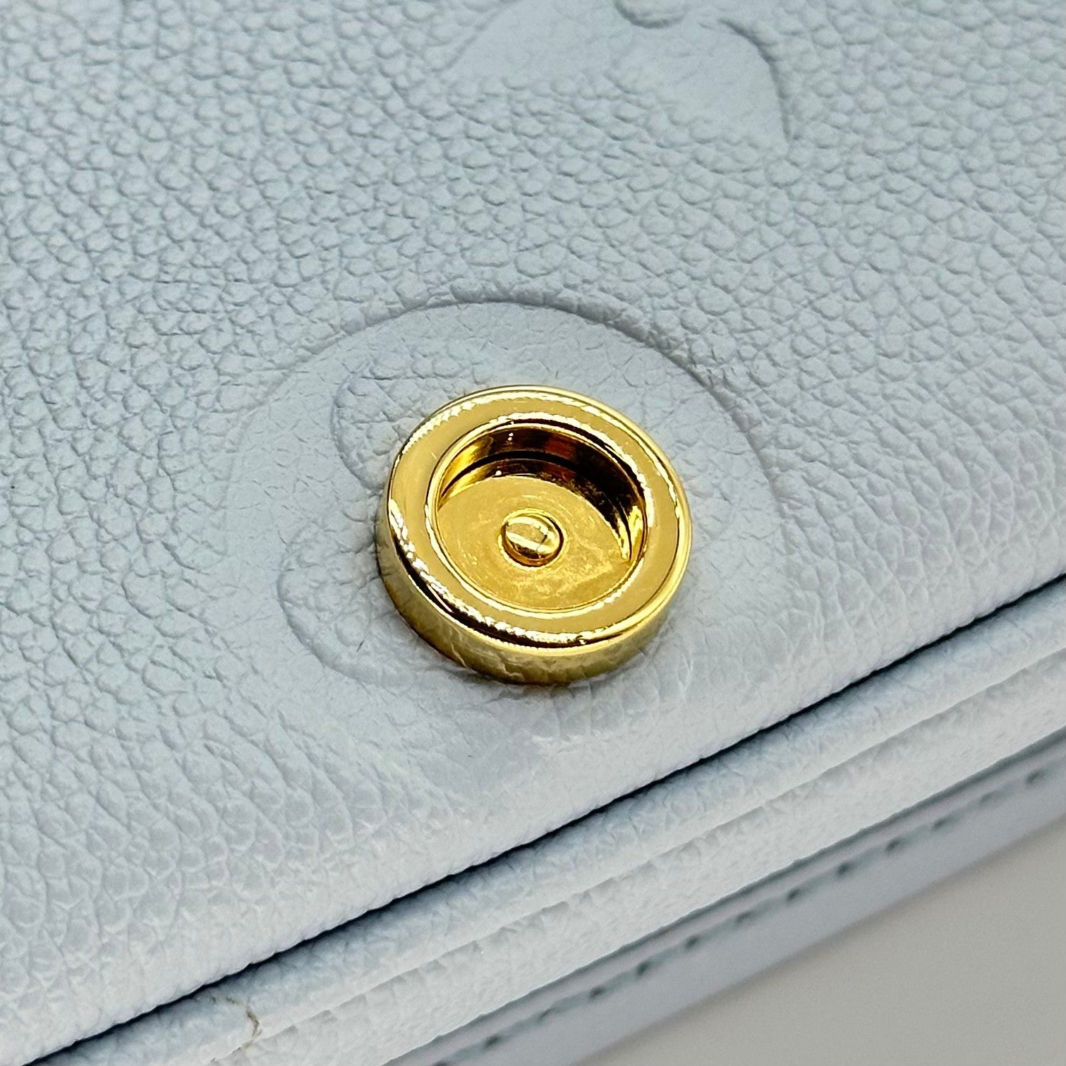 Louis Vuitton Nano Diane Monogram Empreinte Leather Crossbody Bag Blue M83592 RFID
