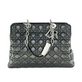 Christian Dior Lambskin Cannage Medium Dior Soft Shopping Tote Black