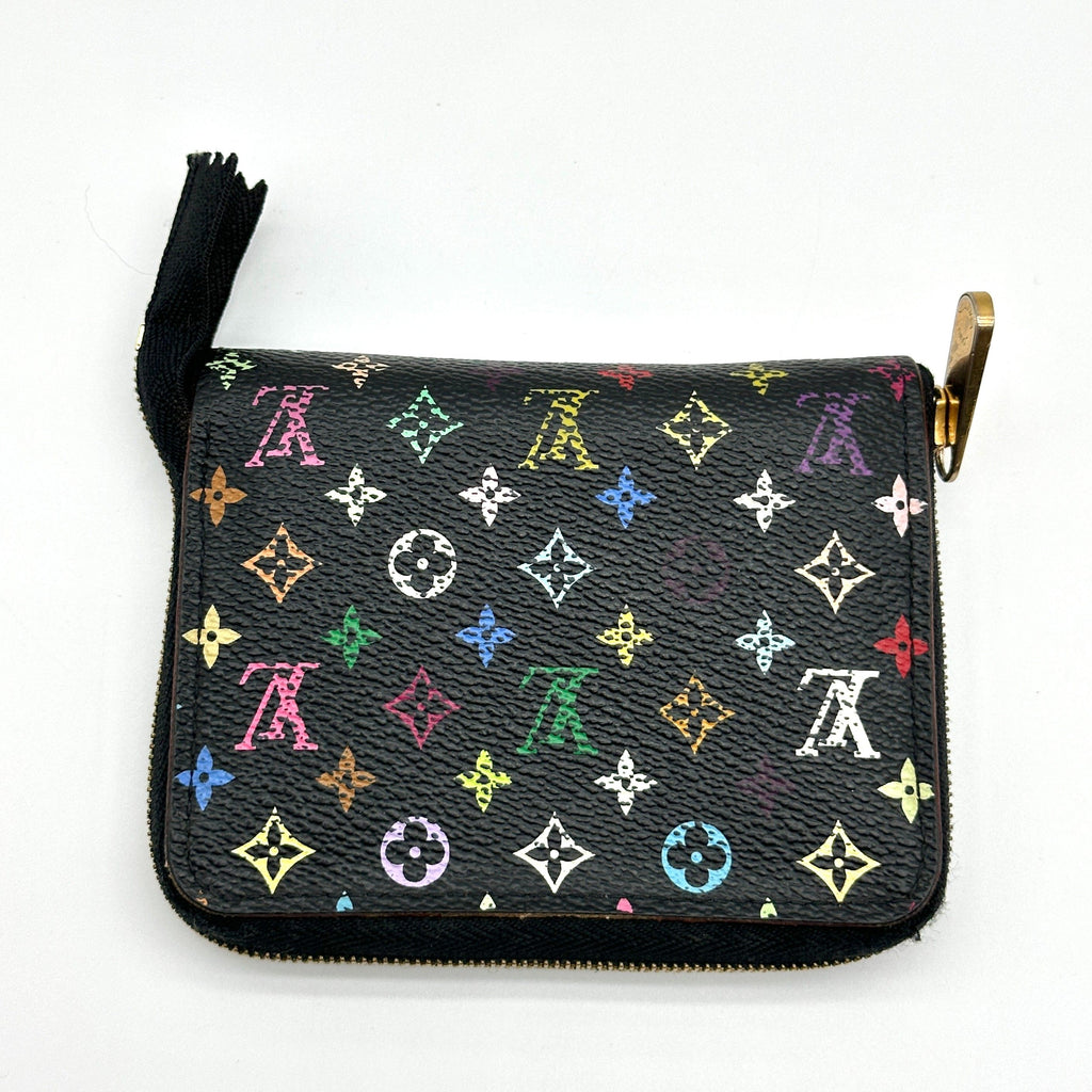 Louis Vuitton Monogram Multicolore Canvas Zippy Black Coin Purse