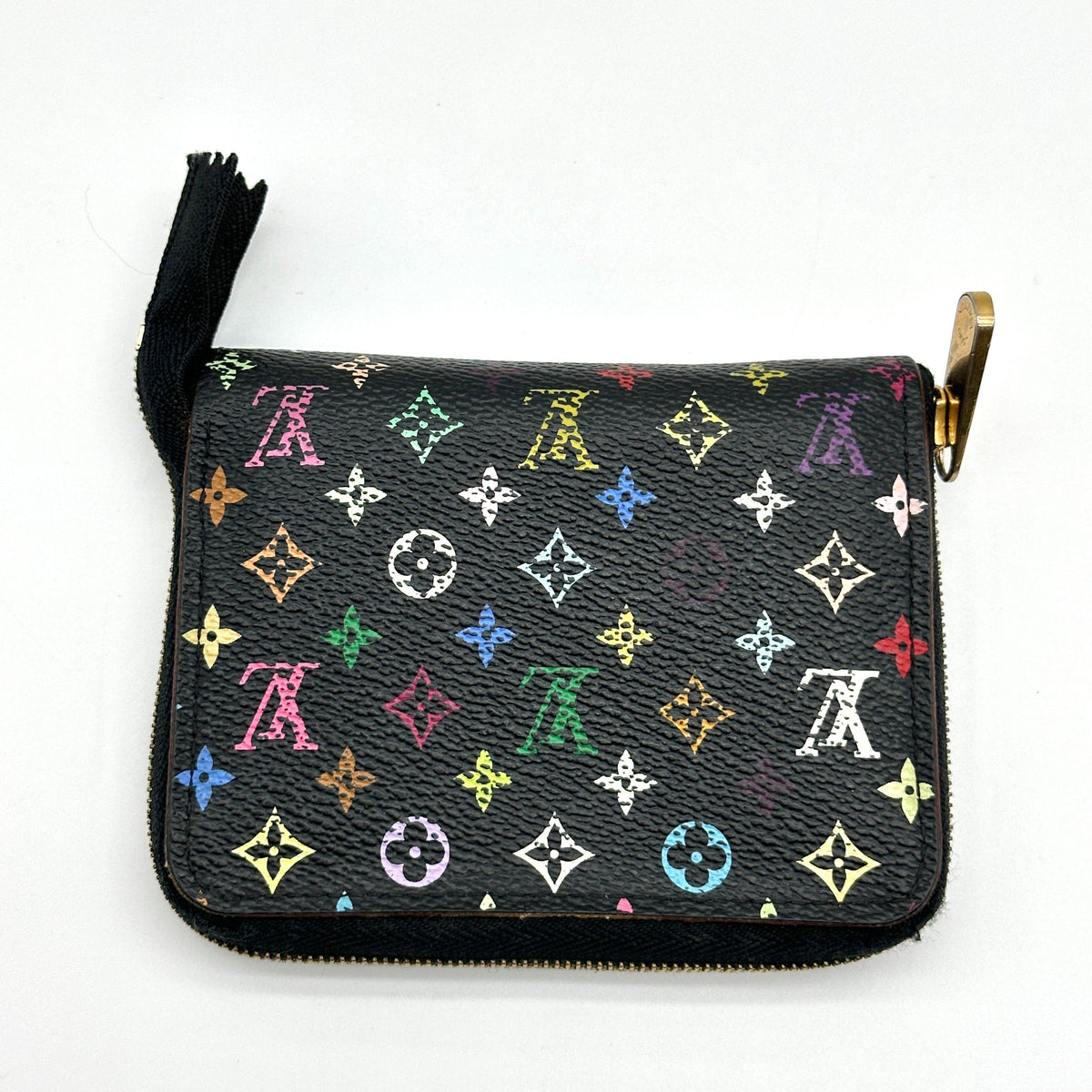 Louis Vuitton Monogram Multicolore Canvas Zippy Black Coin Purse