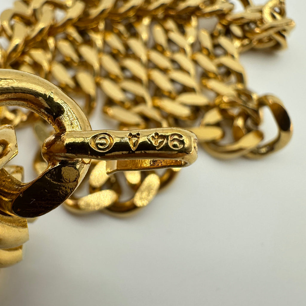 Chanel Coco Mark Medallion Gold-Tone Chain Belt