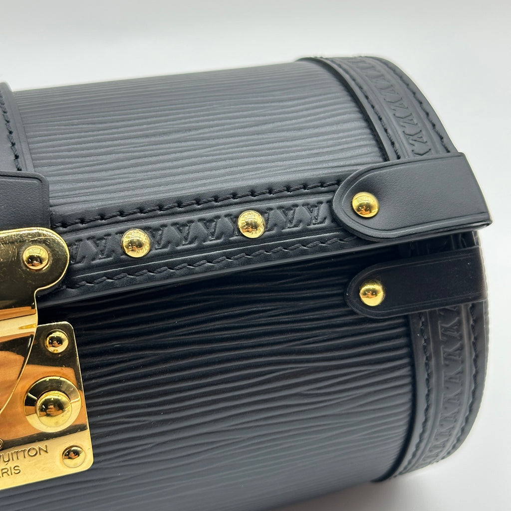 Louis Vuitton Epi Leather Papillon Trunk Black Crossbody Bag M58655