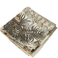 Hermès hermes 90cm Silk Carré Scarf ‘Terres Précieuses’ Light Beige & Brown, Luxury Accessory