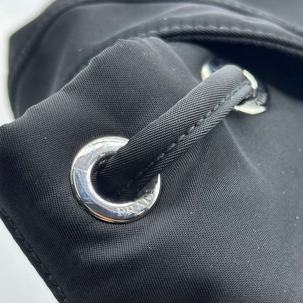 Prada Nylon Rucksack Backpack Bag Black
