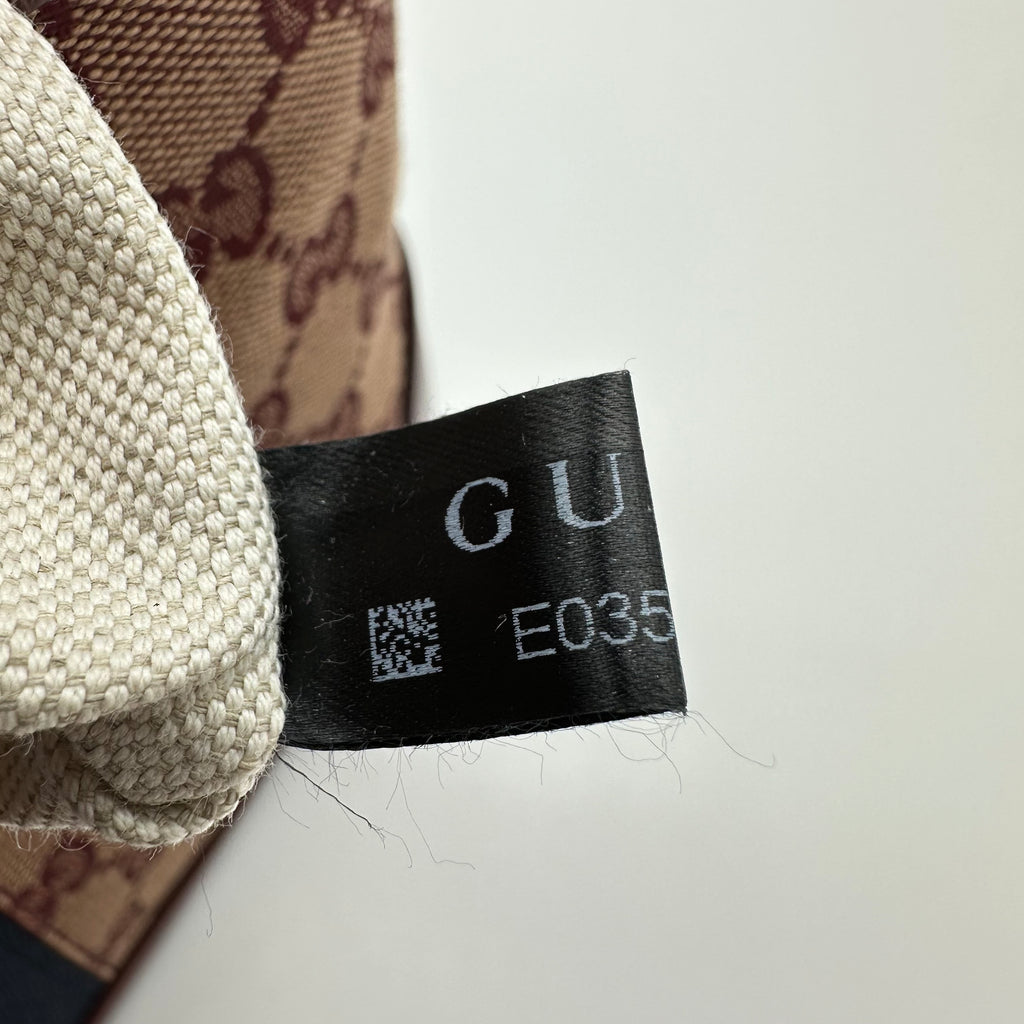 Gucci Burgundy GG Supreme Jackie 1961 Small Shoulder Bag