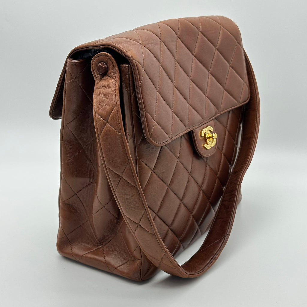 Chanel Double Face Kelly Dark Red Shoulder Bag 4 Series