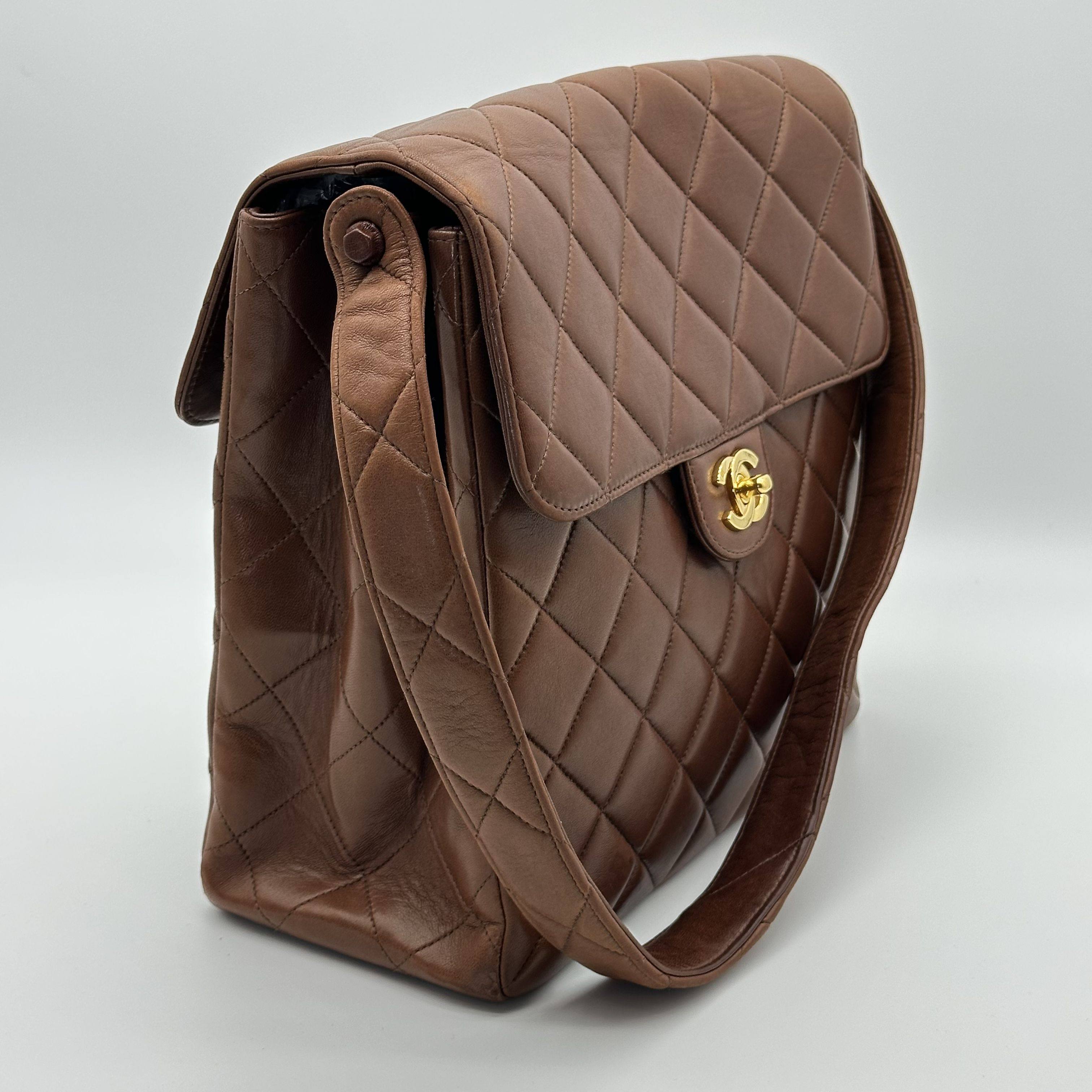 Chanel Double Face Kelly Dark Red Shoulder Bag 4 Series