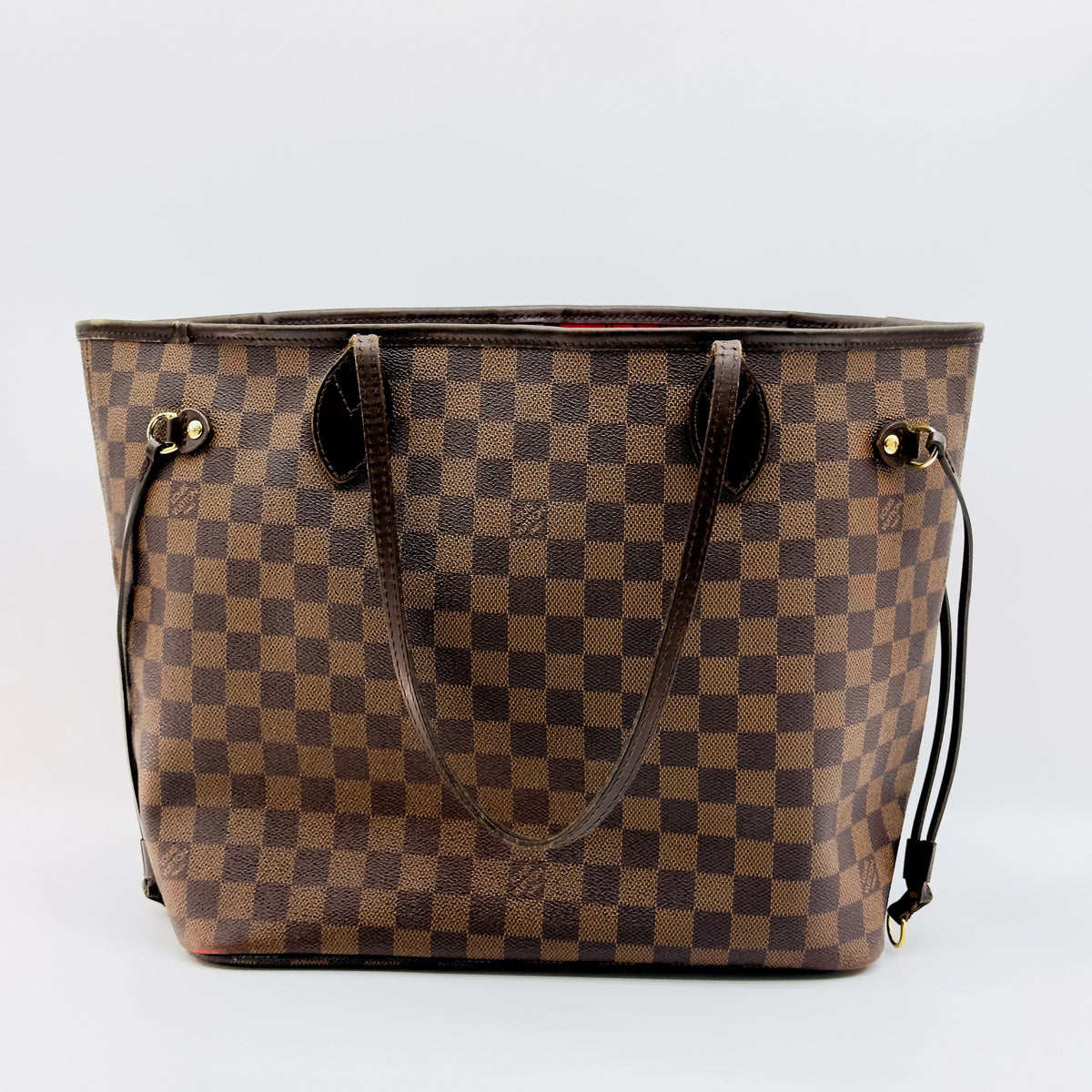 Louis Vuitton Damier Ebene Canvas Neverfull MM Brown Tote Bag