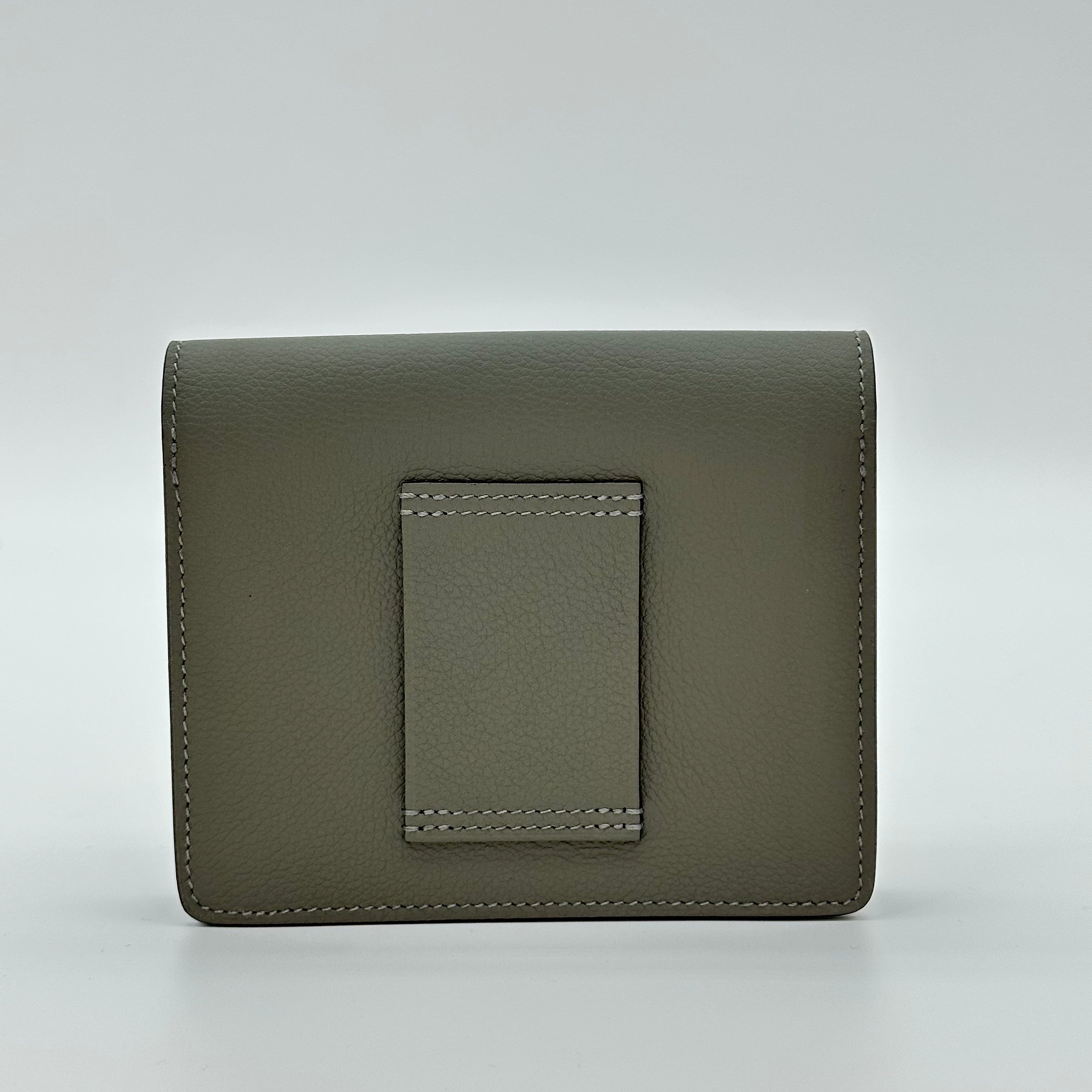 Hermès Roulis Slim Wallet Gris Meyer Evercolor Permabrass Hardware Z Stamp