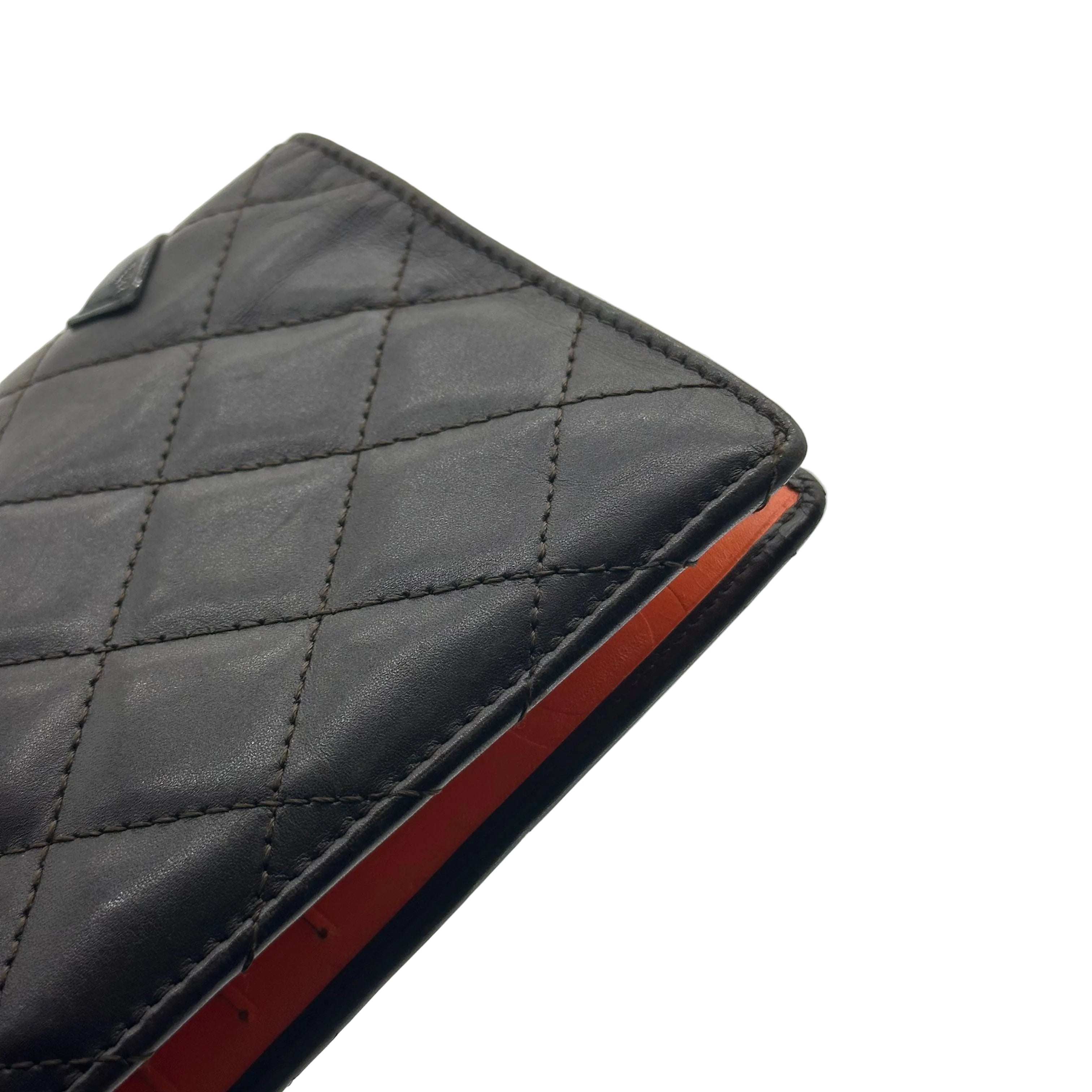 chanel  quilted cambon ligne long long flap wallet