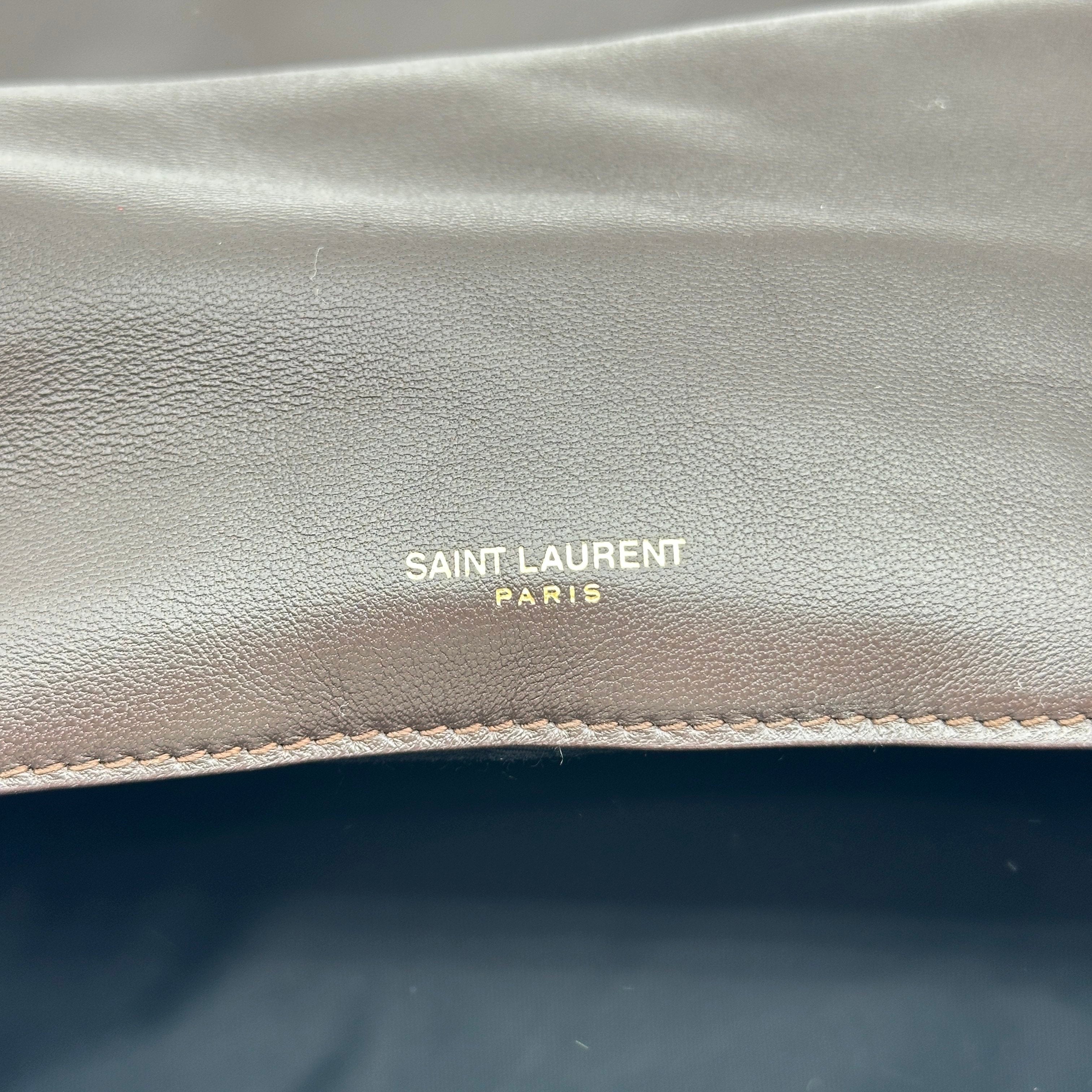 yves saint laurent  paris Jamie leather chain shoulder bag brown 805859