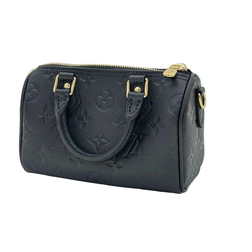 LOUIS VUITTON nano speedy sac à main monogramme 2way Sac à bandoulière RFID
