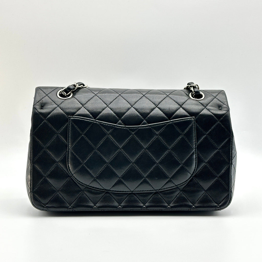 Chanel Quilted Lambskin Classic Double Flap Black Shoulder Bag
