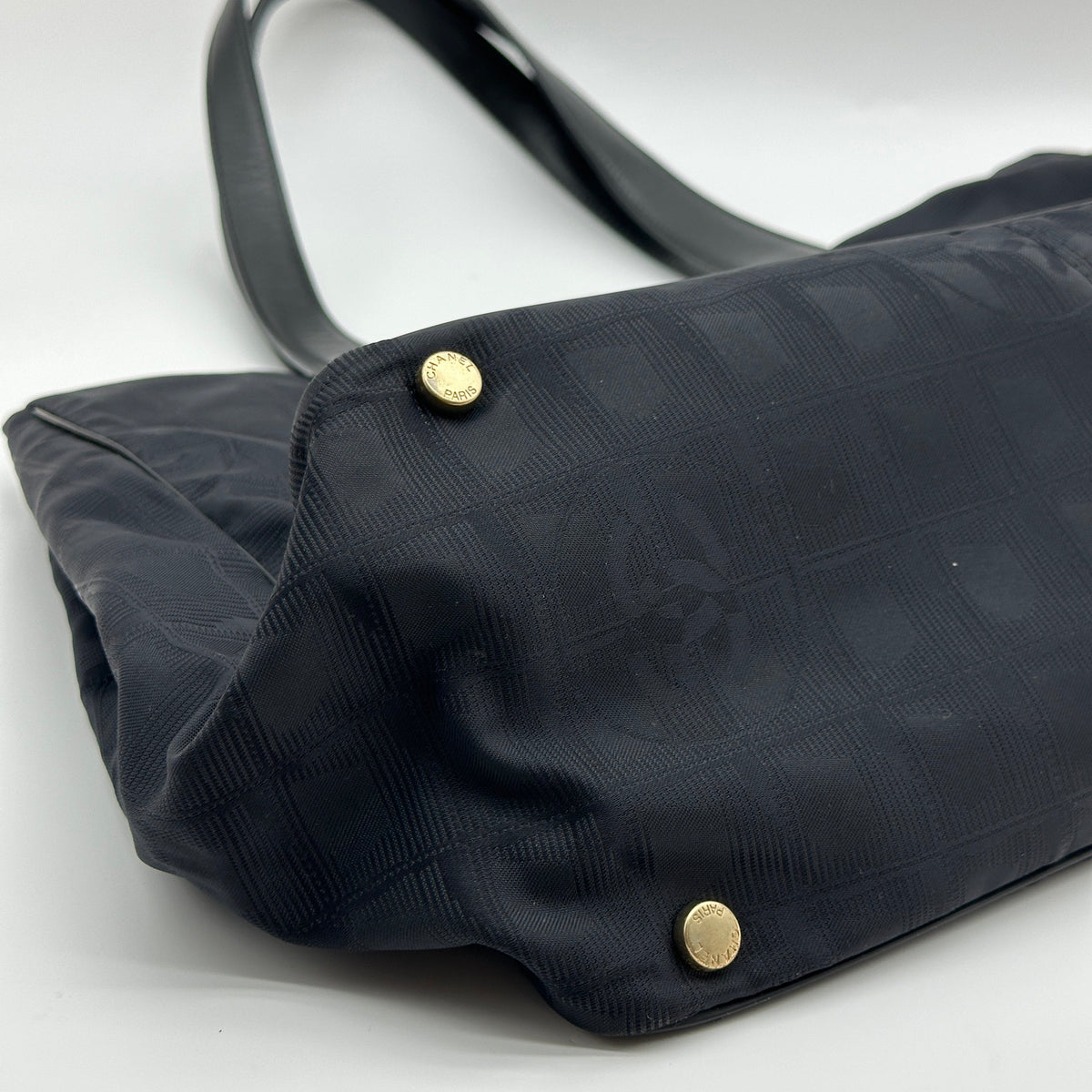Chanel Nylon New Travel Line MM Black Tote Bag