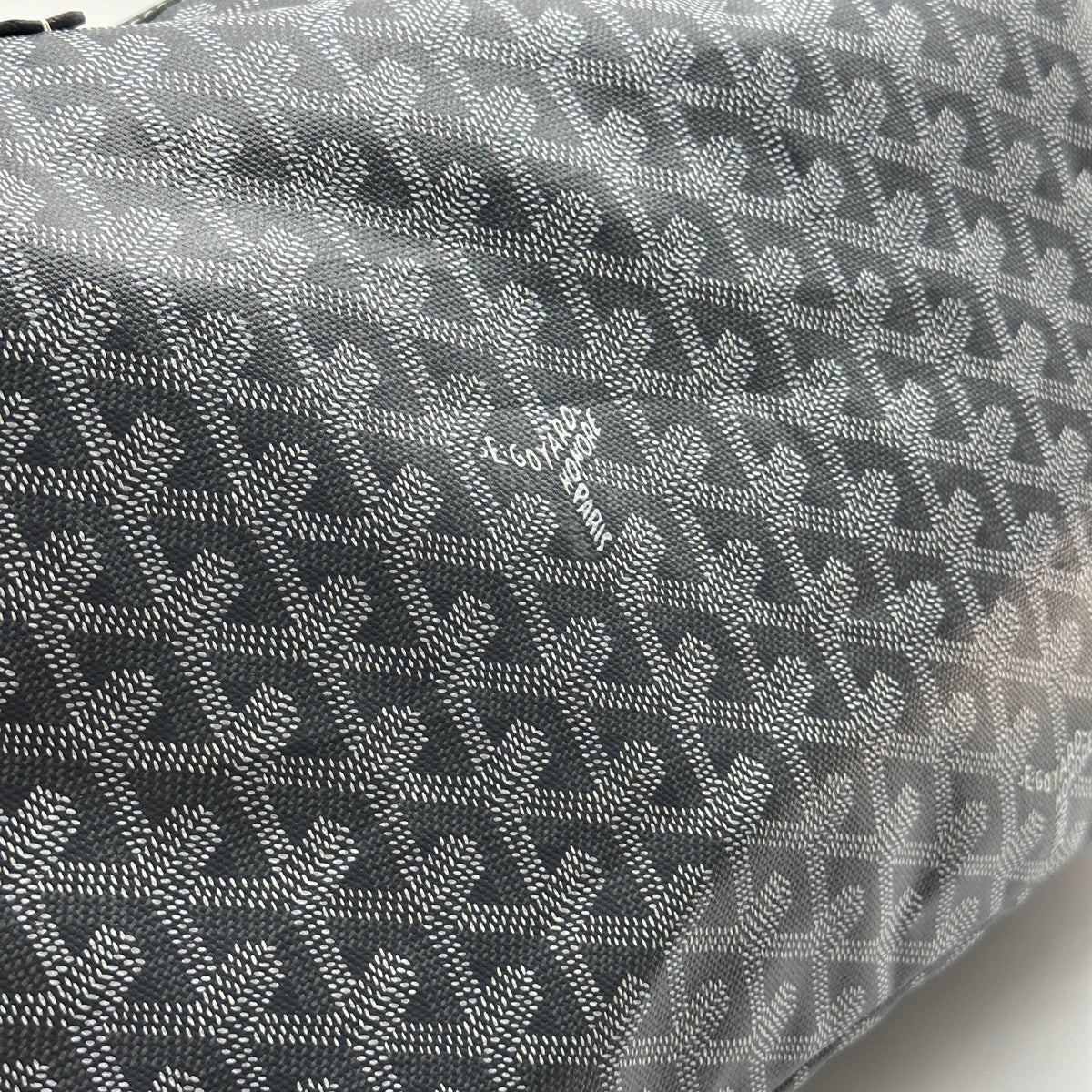 Goyard PVC Leather Saint Louis PM Grey Tote Bag