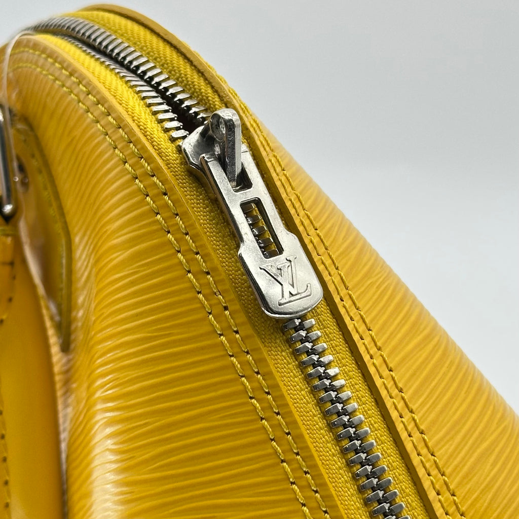 Louis Vuitton M40866 Epi Alma BB Tasche Gelbes Leder