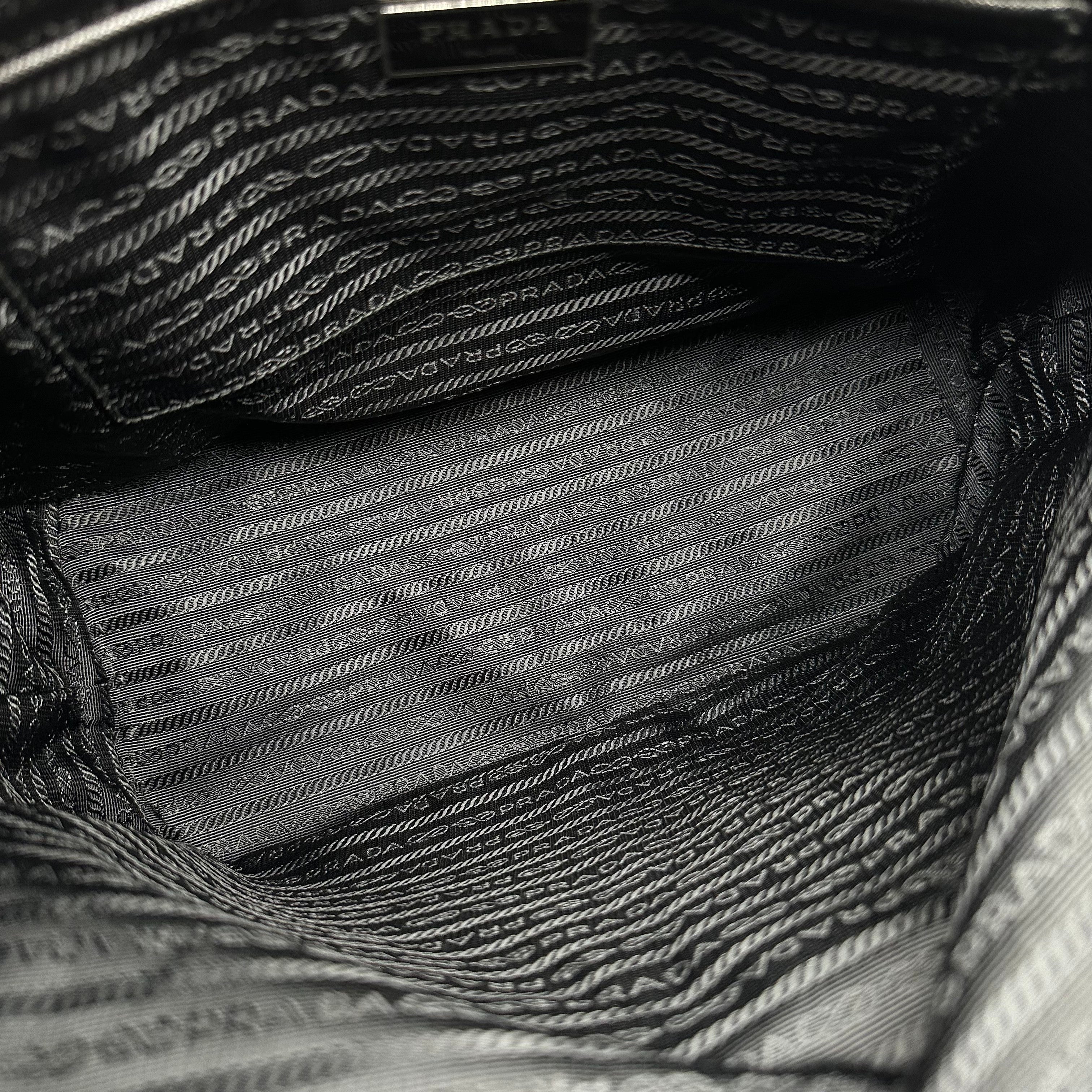 Prada Nylon Rucksack Backpack Bag Black