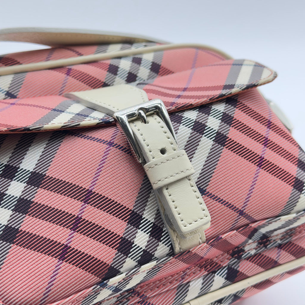 Burberry Blue Label Nova Check Pink Shoulder Bag