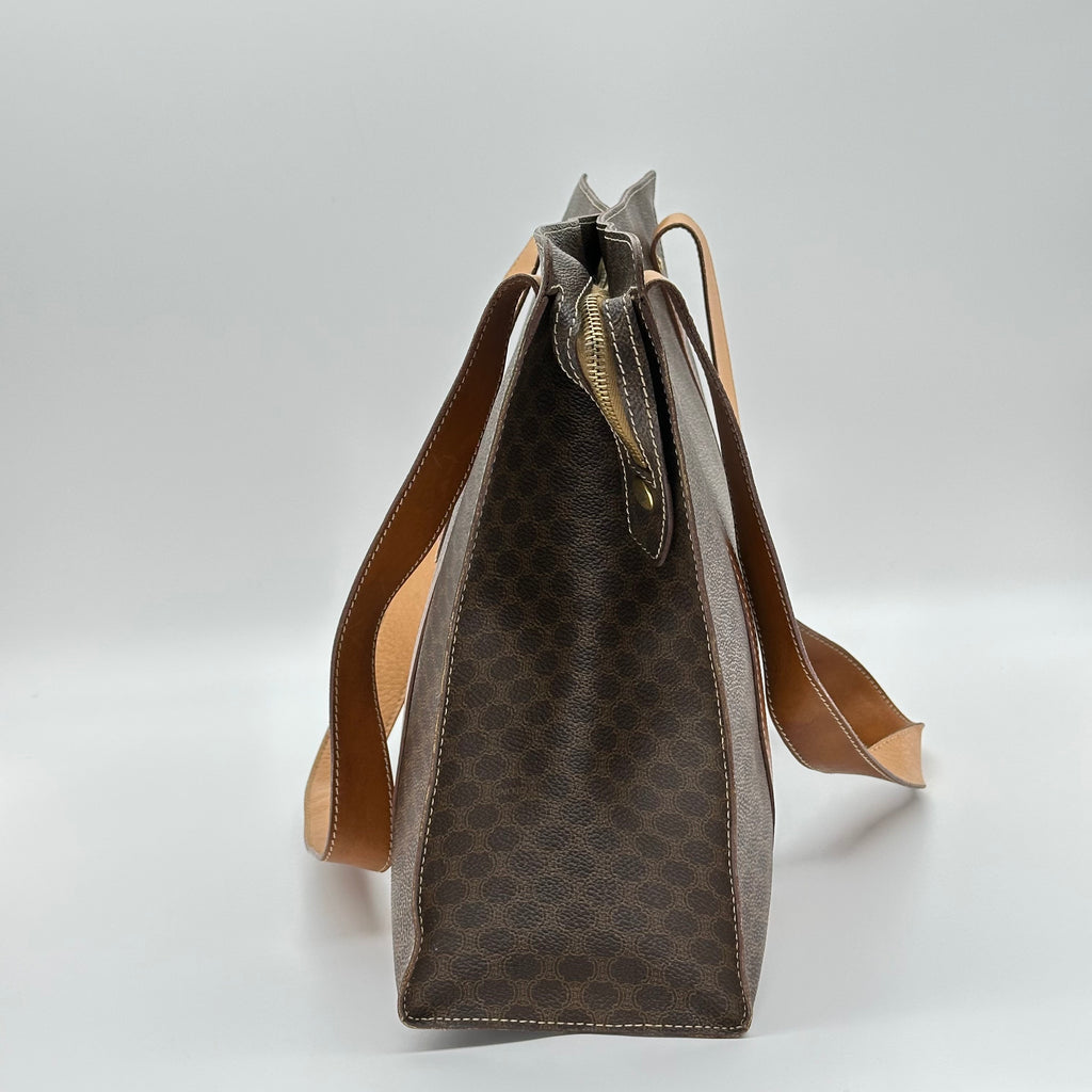 Celine Macadam Monogram Tote Bag Canvas Vintage