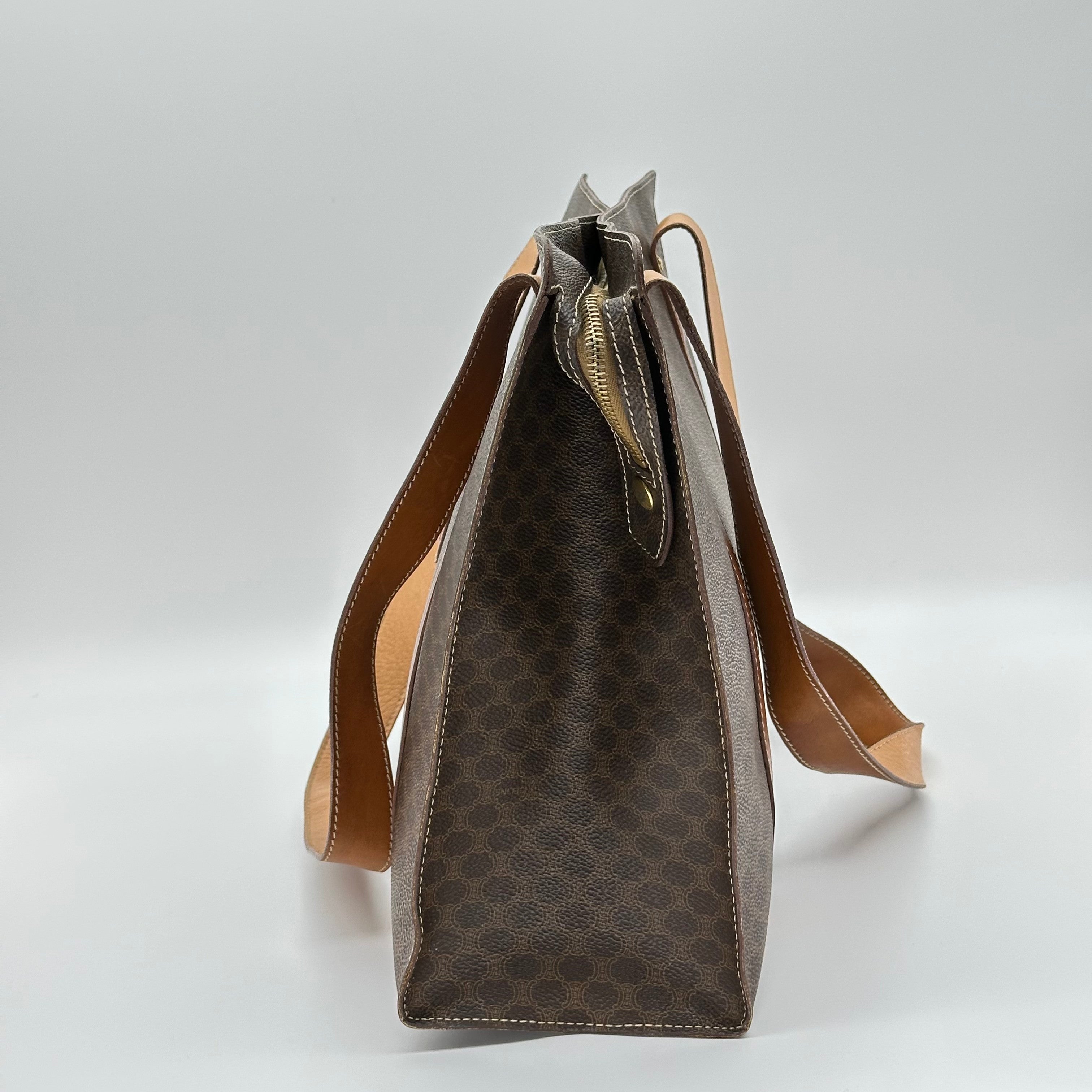 Celine Macadam Monogram Tote Bag Canvas Vintage