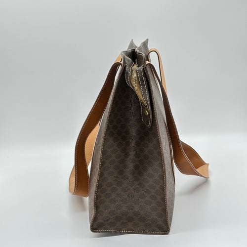 Celine Macadam Monogram Tote Bag Canvas Vintage