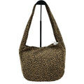 bottega Veneta  nylon leopard print hobo shoulder bag