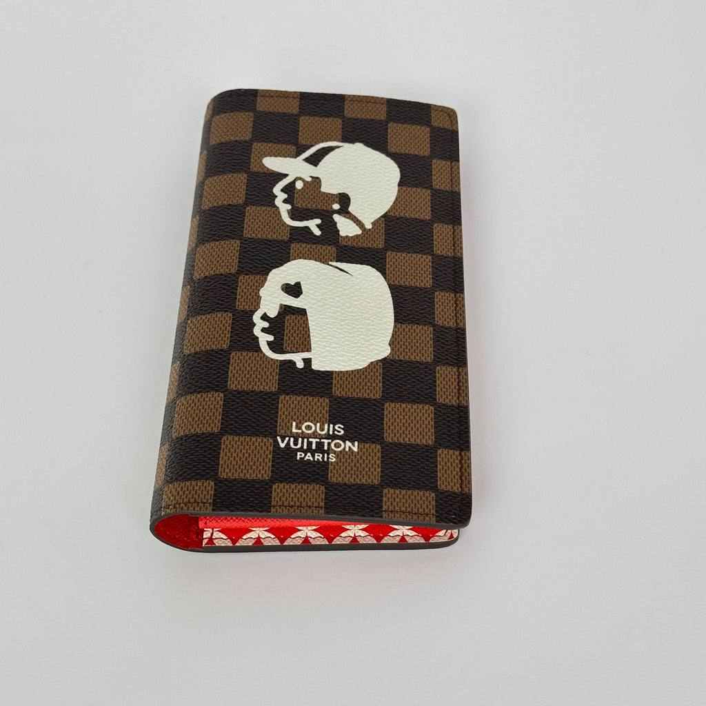 Louis Vuitton Pharrell Williams NIGO Collaboration Brazza Geldbörse Damier Ebene Canvas N40780