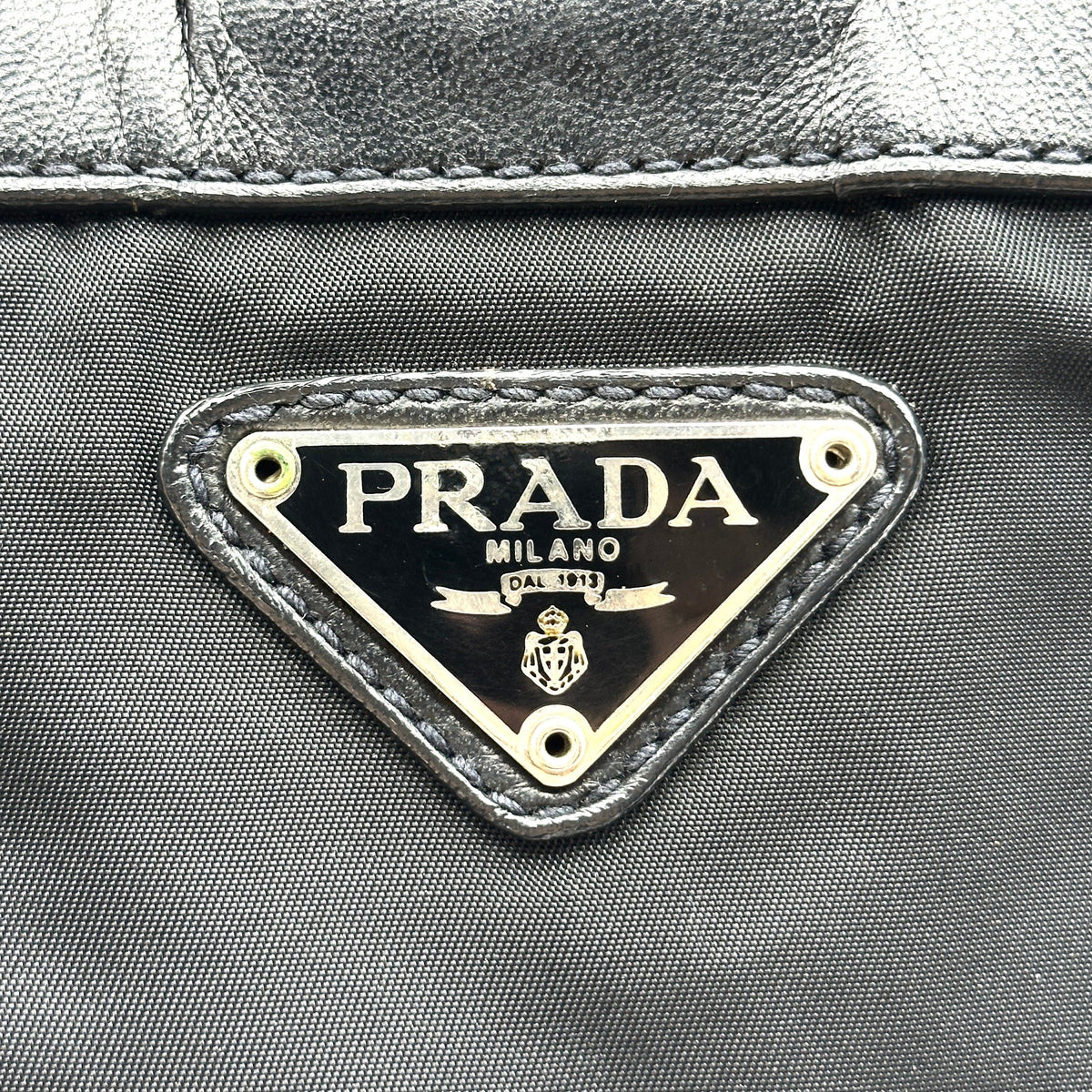 Prada Tessuto Nylon Leather Black Backpack