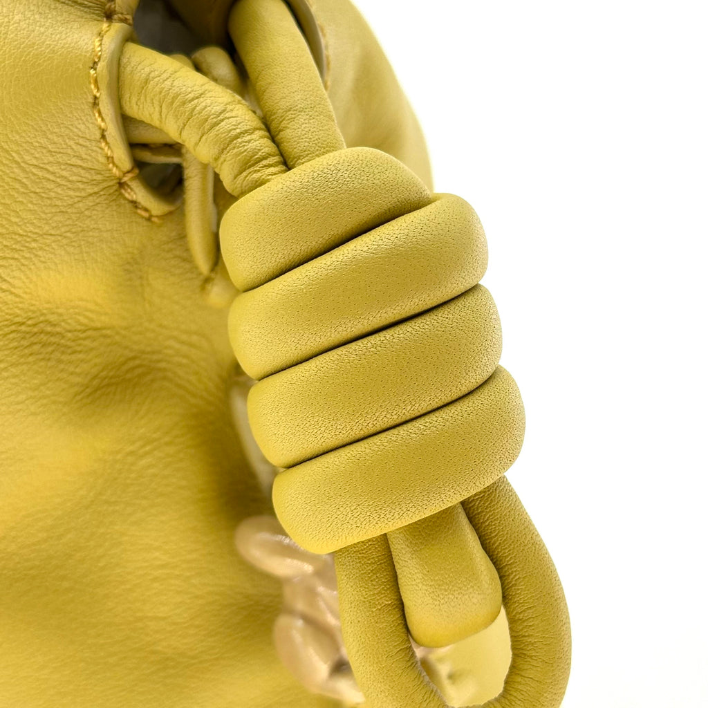 LOEWE Flamenco Clutch Leather Shoulder Bag with Anagram Strap