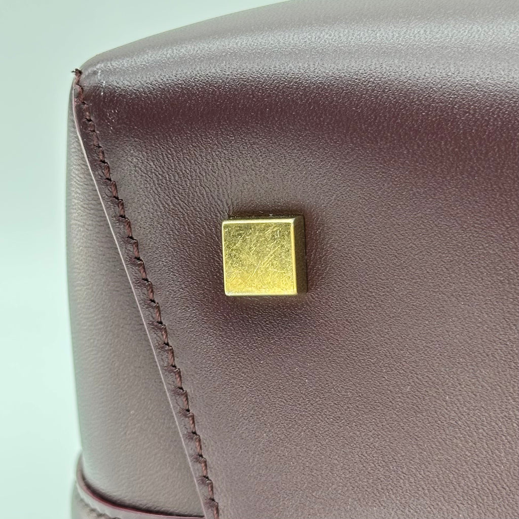 Yves Saint Laurent Sac à main 2 voies en cuir YSL LE 37 Violet 749036