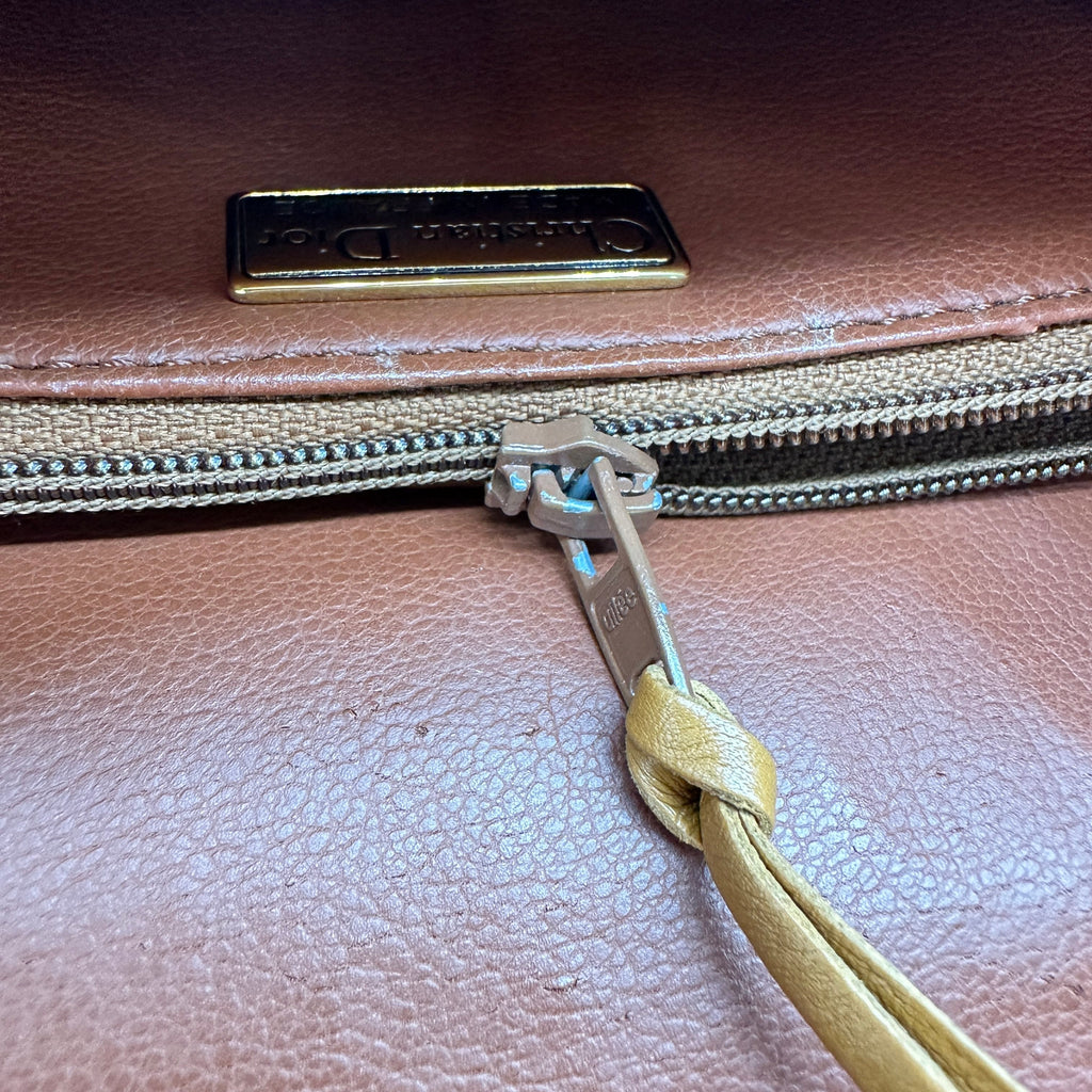 Dior Shoulder Bag leather Brown