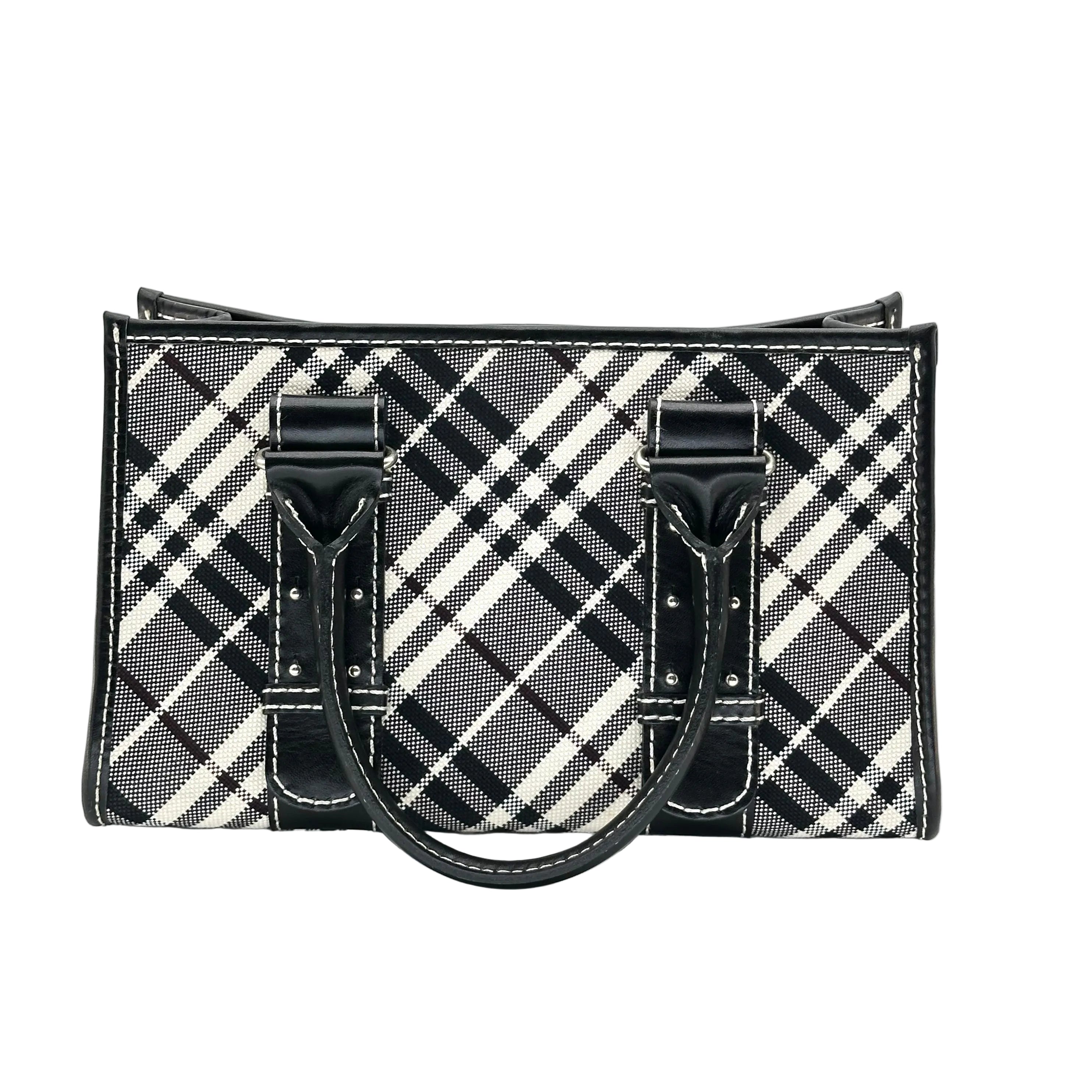 Burberry Belted handle handbag Nova check canvas