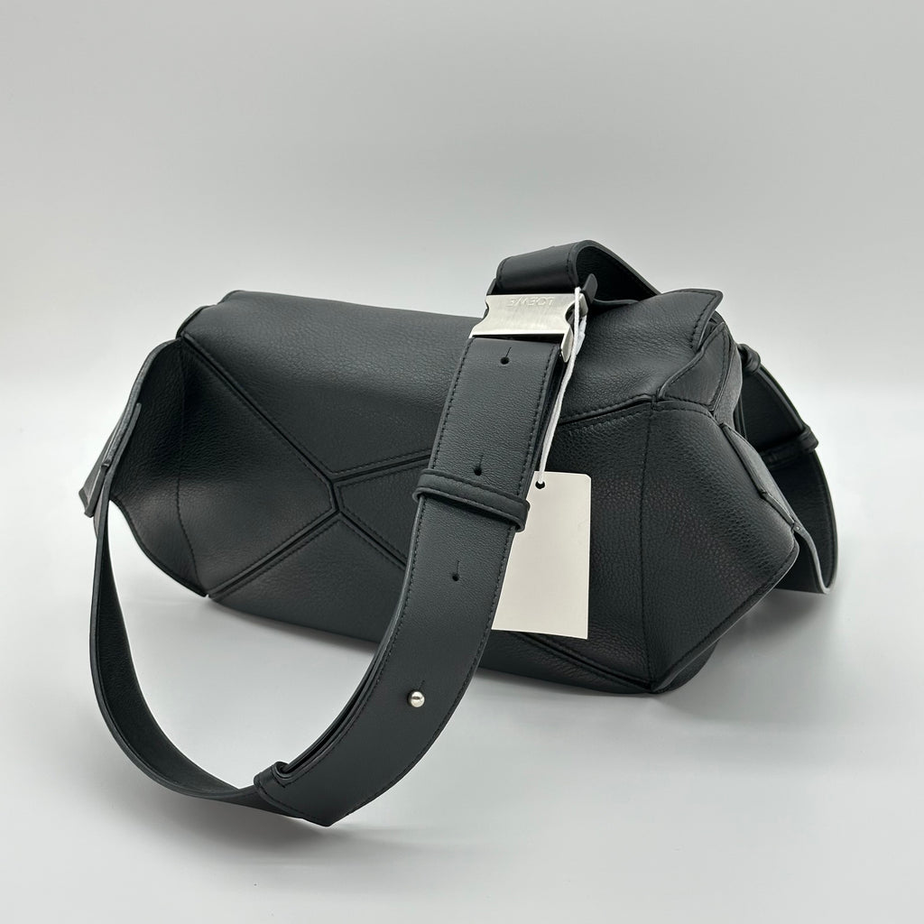 Loewe Puzzle Bum bag Small Leather Sling backpack Black