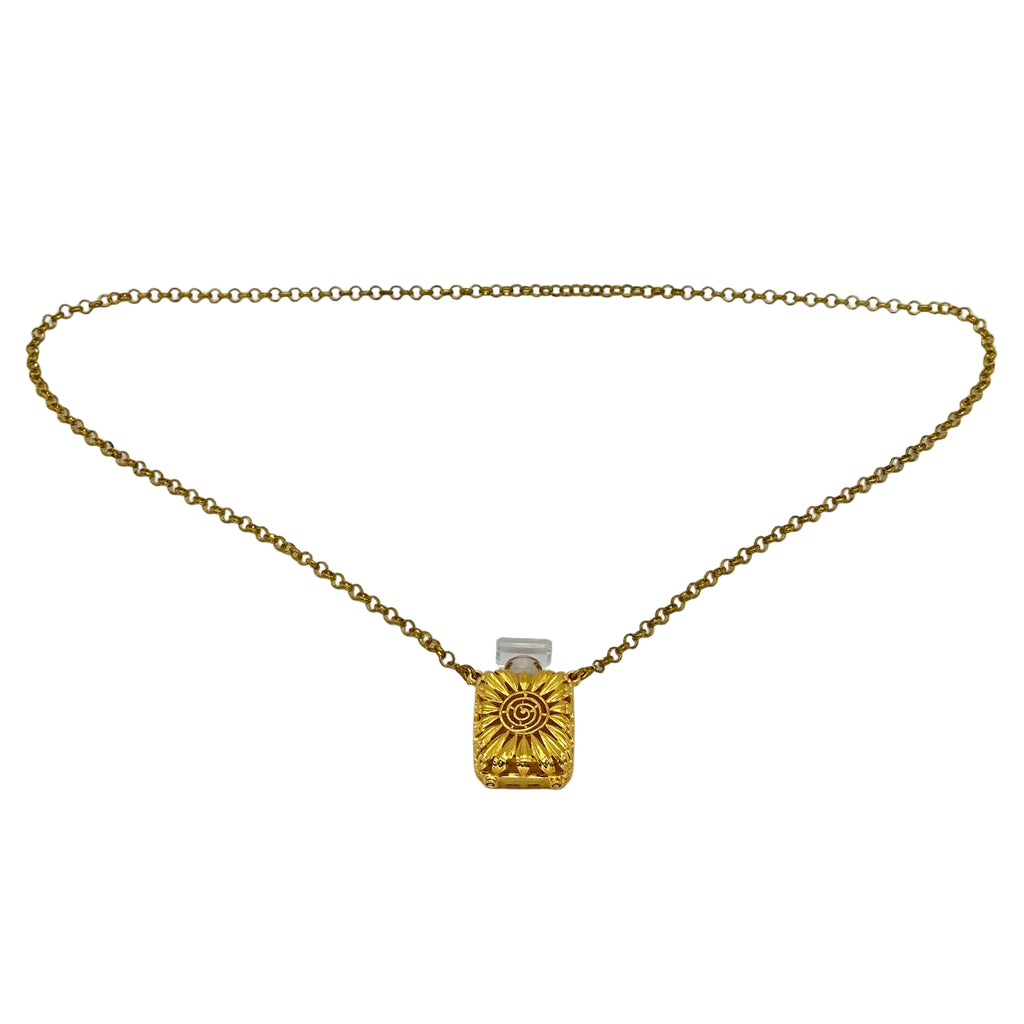 Chanel No. 5 Parfume Mini Bottle Chain Necklace vintage