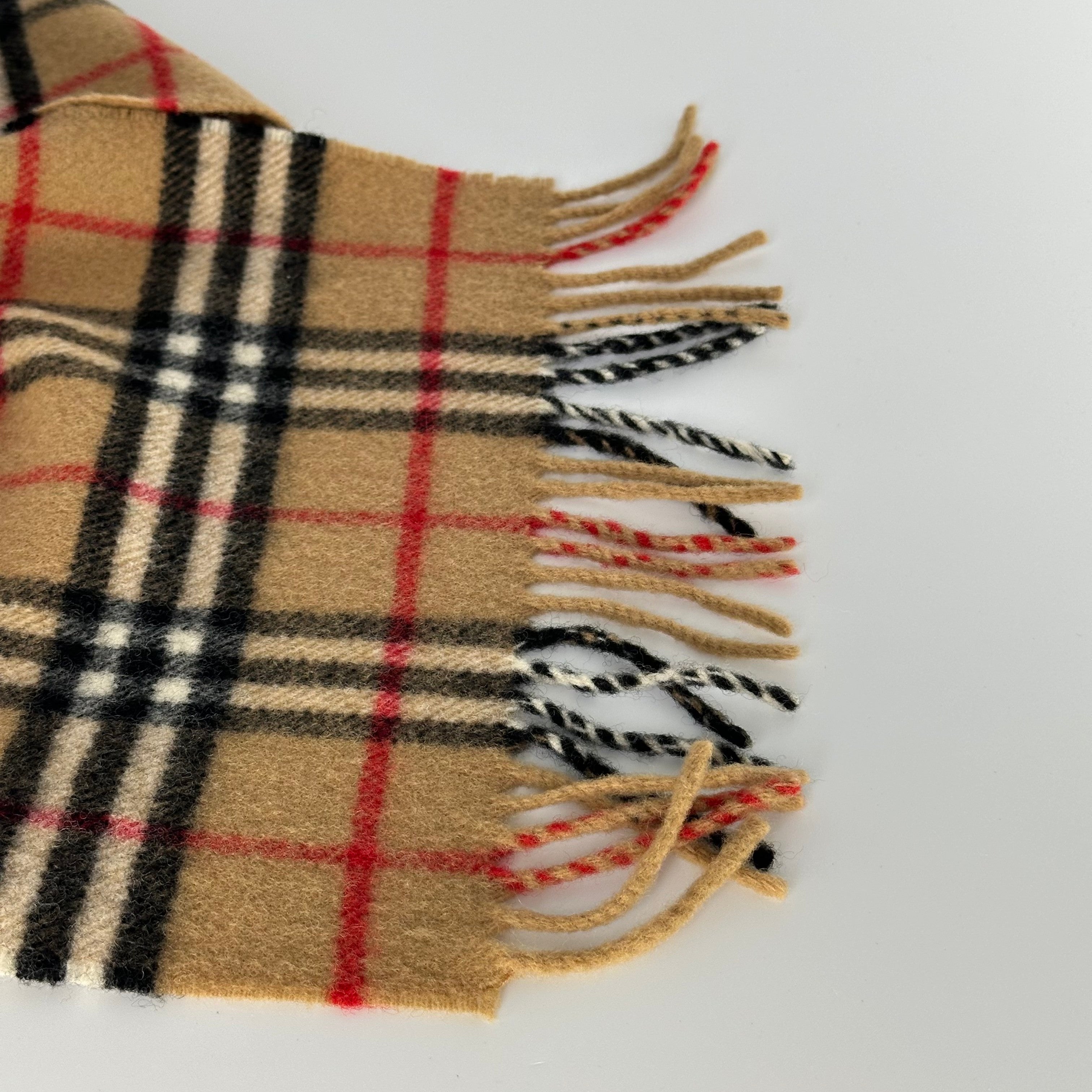 Burberrys cashmere muffler, made in the UK, Nova Check pattern
