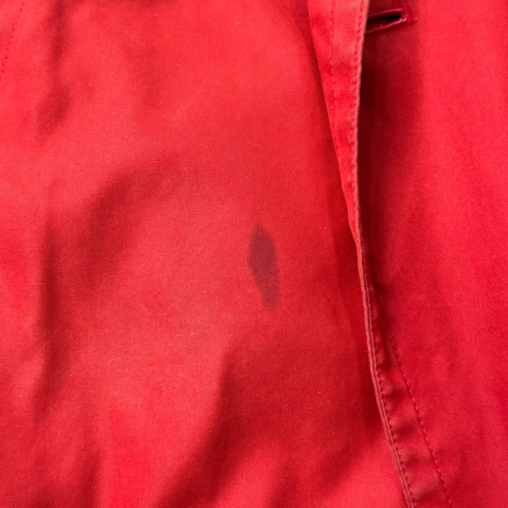 Burberrys red trench coat vintage red