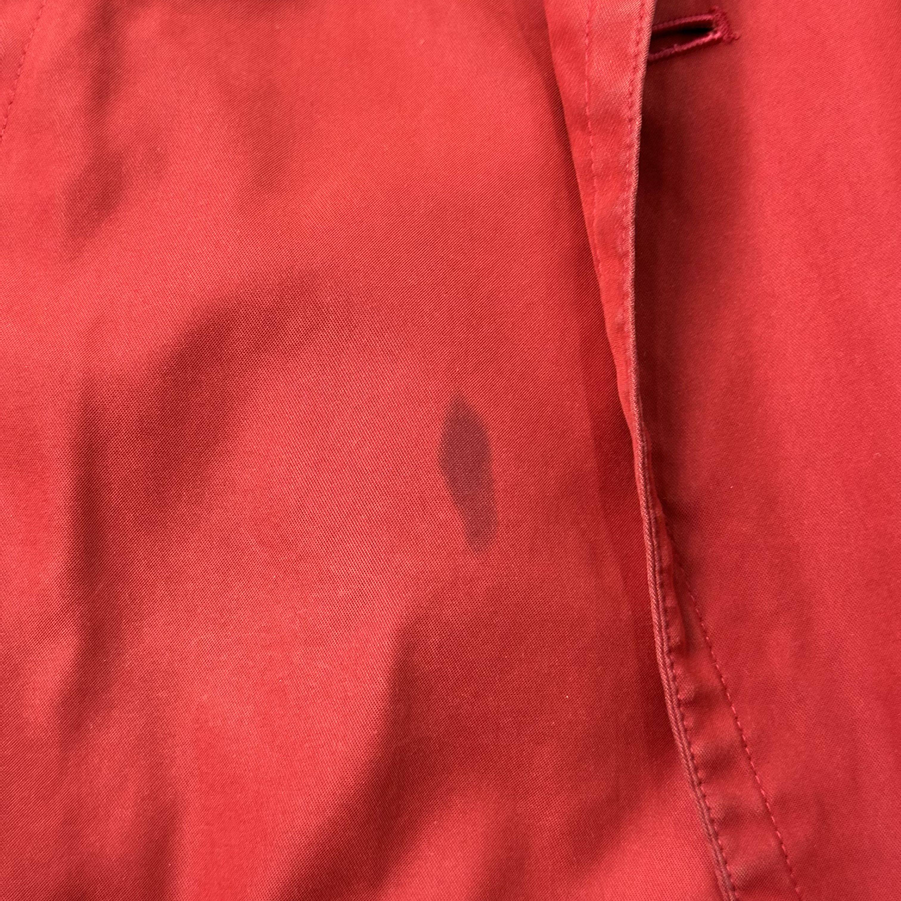 Burberrys red trench coat vintage red