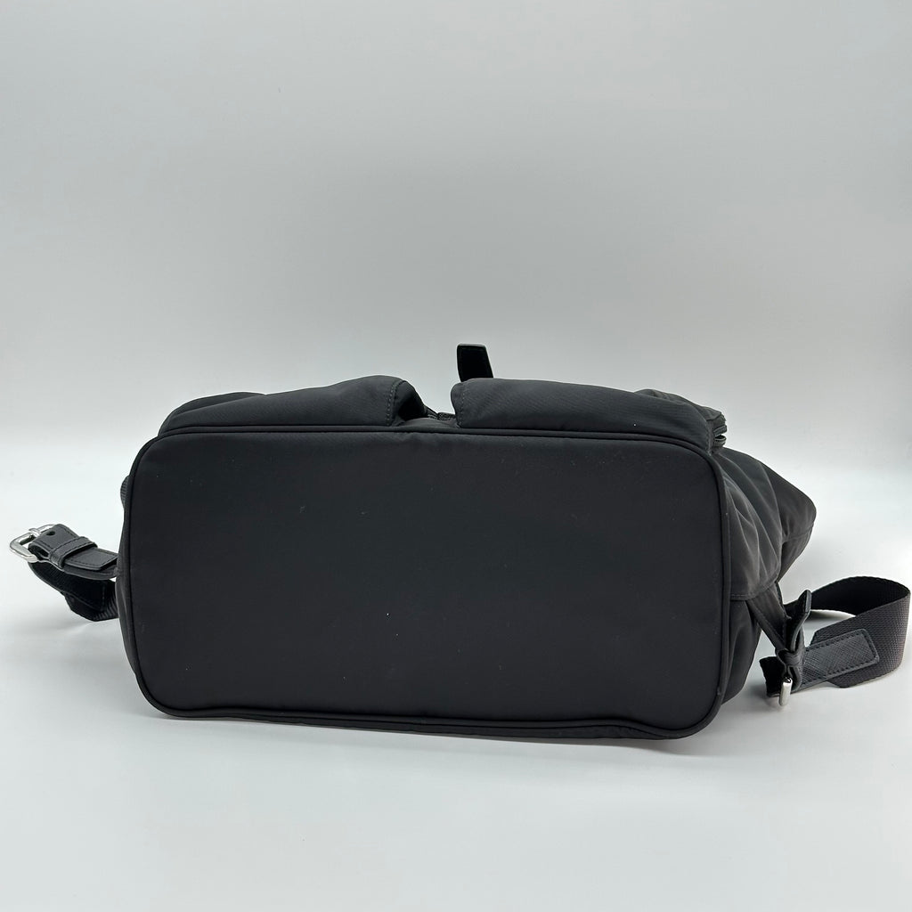 Prada Nylon Rucksack Backpack Bag Black