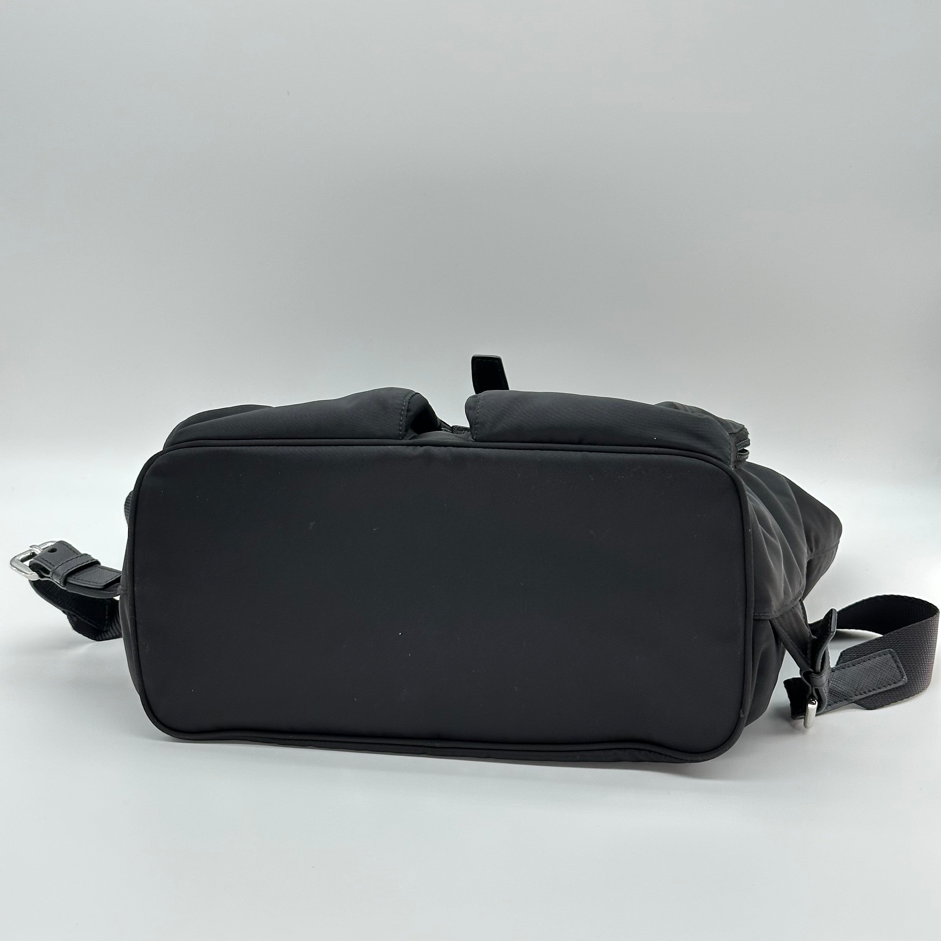 Prada Nylon Rucksack Backpack Bag Black