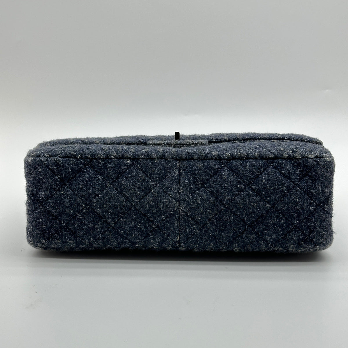 Chanel Quilted Denim Blue Chain Shoulder Bag