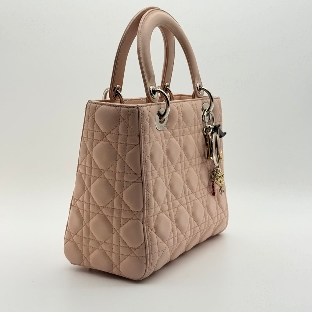 LADY DIOR MEDIUM VALENTINE LIMITED EDITION IN LIGHT PINK