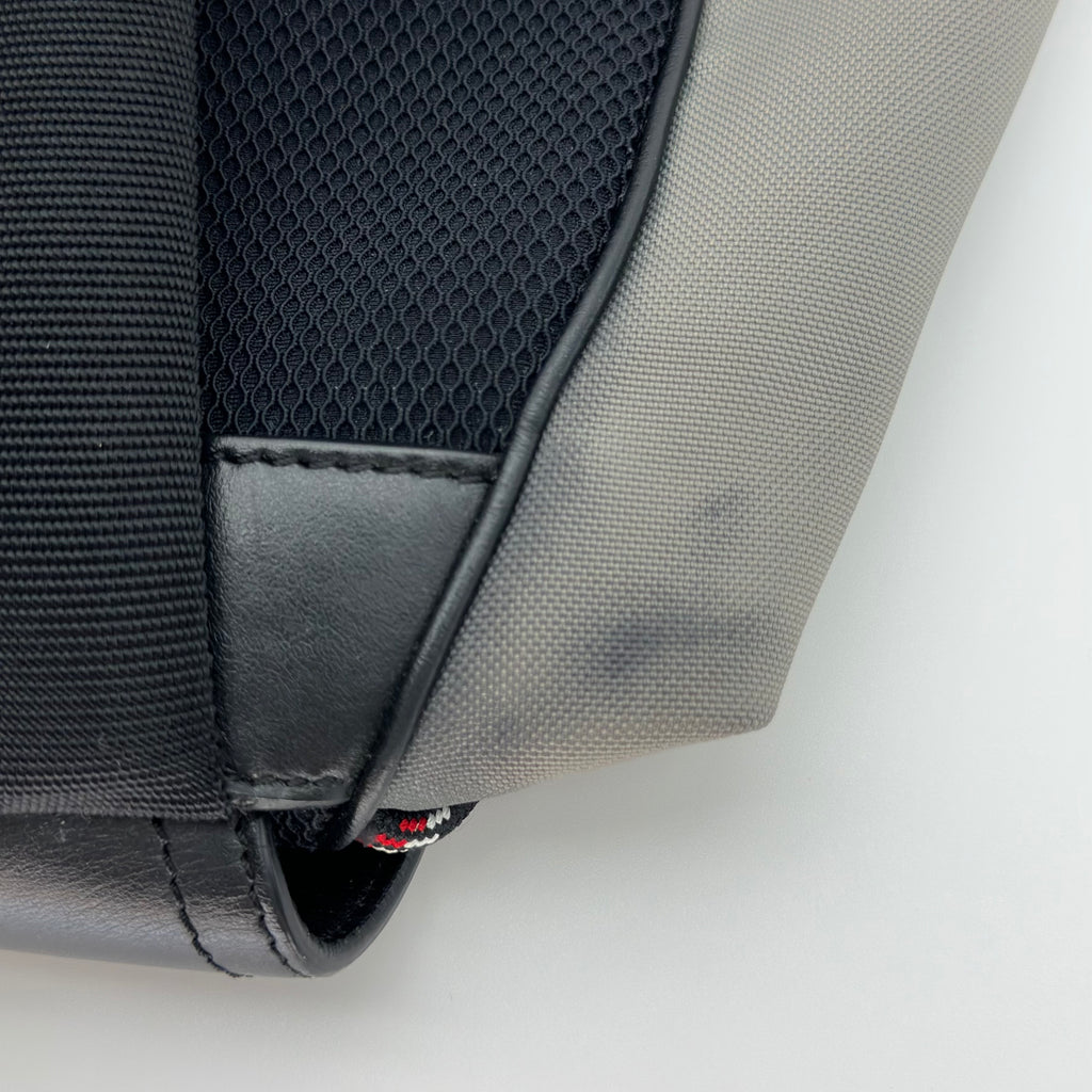 SAC A DOS DIOR HOMME MOTION EN NYLON GRIS ET CUIR NOIR GREY BACKPACK